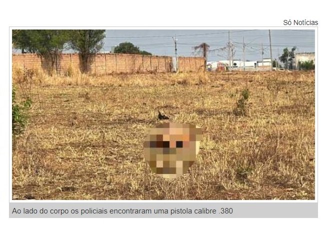 Corpo de homem com sinais de luta e marca de tiro no rosto é encontrado em pasto