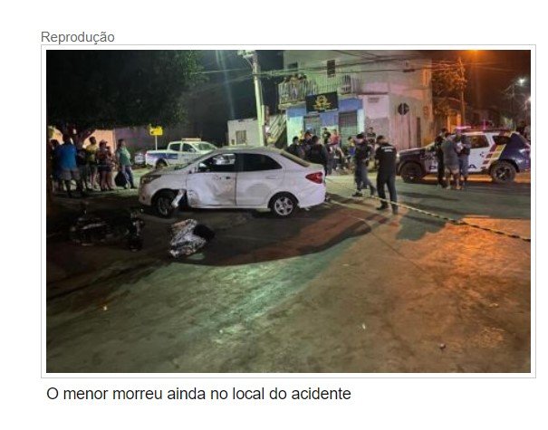 Adolescente de 17 anos morre ao bater moto em carro na Capital