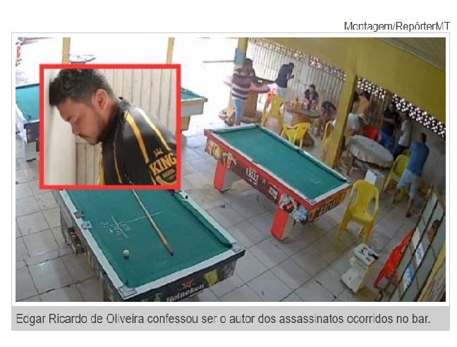 Autor de chacina em bar de Sinop vai a júri popular nesta terça-feira