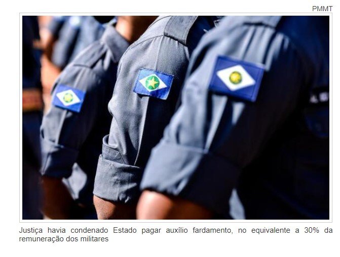 TJ suspende ações contra Estado e barra pagamento de auxílio fardamento para militares