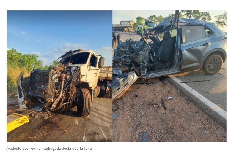 Vítimas de acidente entre carro e carreta em Jangada são identificadas; veja nomes