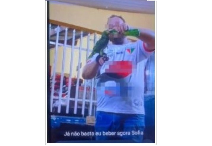 Empresário é detido por oferecer bebida alcoólica para papagaio e publicar nas redes