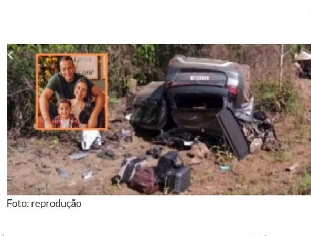 Casal e criança de 3 anos morrem vítimas de acidente na BR-174