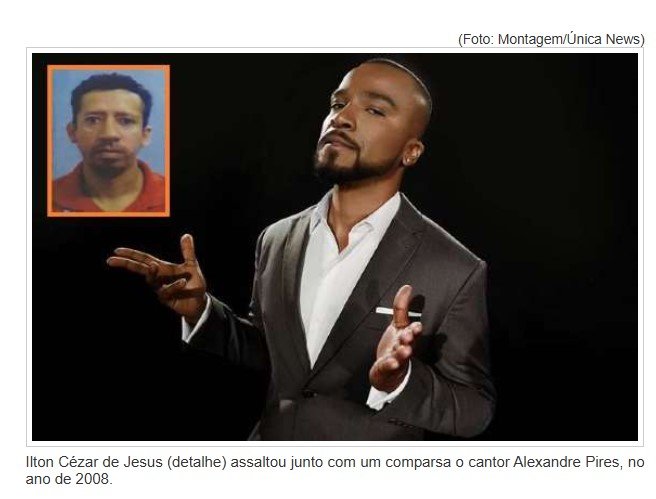Motorista de ônibus morto em restaurante de Cuiabá assaltou Alexandre Pires em MG