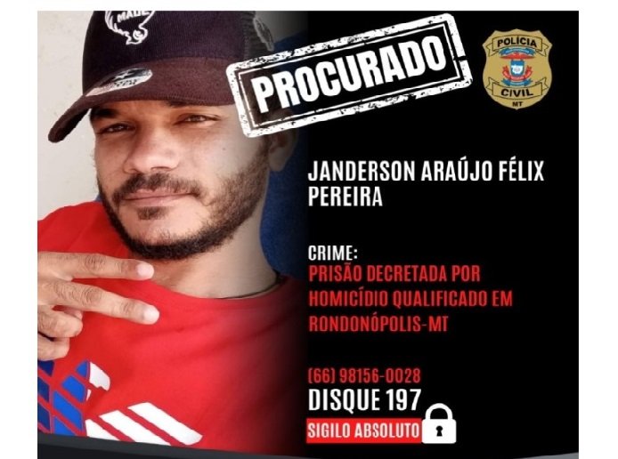 Policial Polícia Civil procura autor de homicídio de morador de rua em cidade de MT.