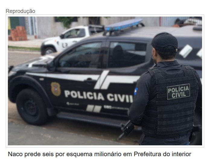 Naco prende seis por esquema milionário em Prefeitura do interior