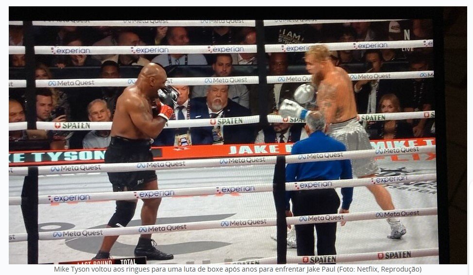 Jake Paul vence o campeão mundial Mike Tyson