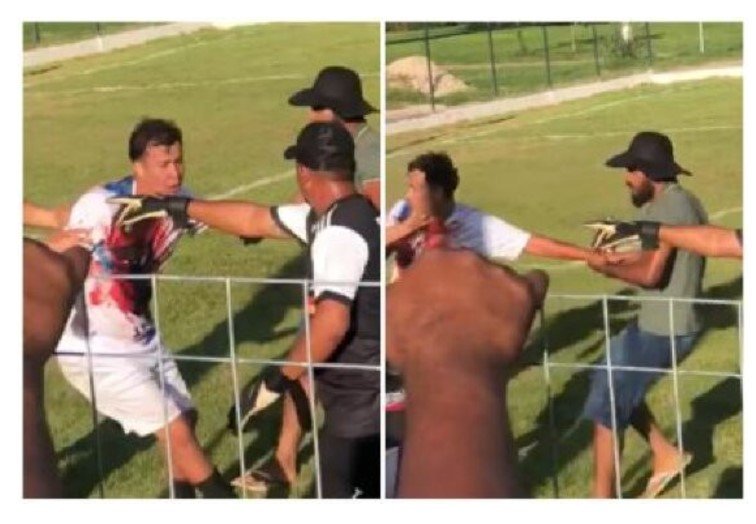 Jogador é esfaqueado no pescoço durante partida de futebol em MT; veja vídeo