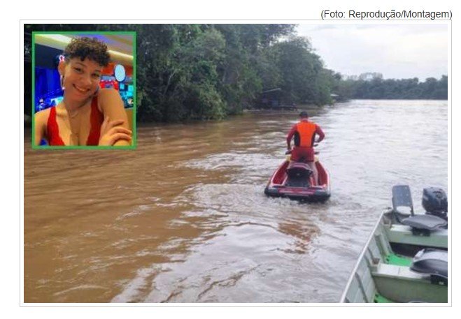 SINOP: Jovem salta de flutuante e morre afogada durante passeio no rio Teles Pires