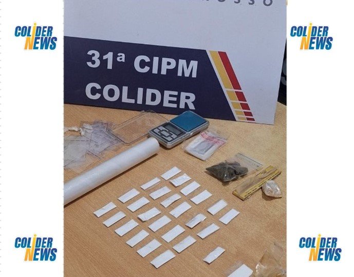 PM de Colíder apreende grande quantidade de drogas.