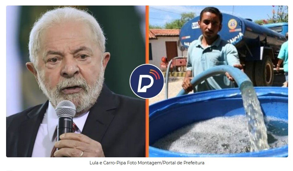 Governo Lula suspende Operação Carro-Pipa e 70 municípios ficam sem água