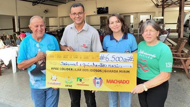 Machado Supermercados repassa quase R$ 20 mil para instituições de Colíder. (Fotos)