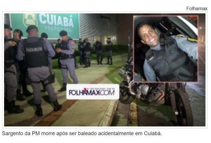 Sargento da PM morre após ser baleado acidentalmente