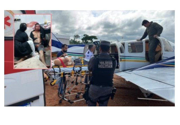 Sargento leva 8 tiros em 'terra sem lei' e é transferido de avião em MT