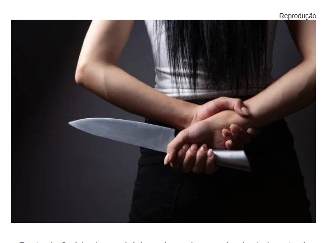 Marido é esfaqueado pela esposa e alega ser vítima frequente de violência