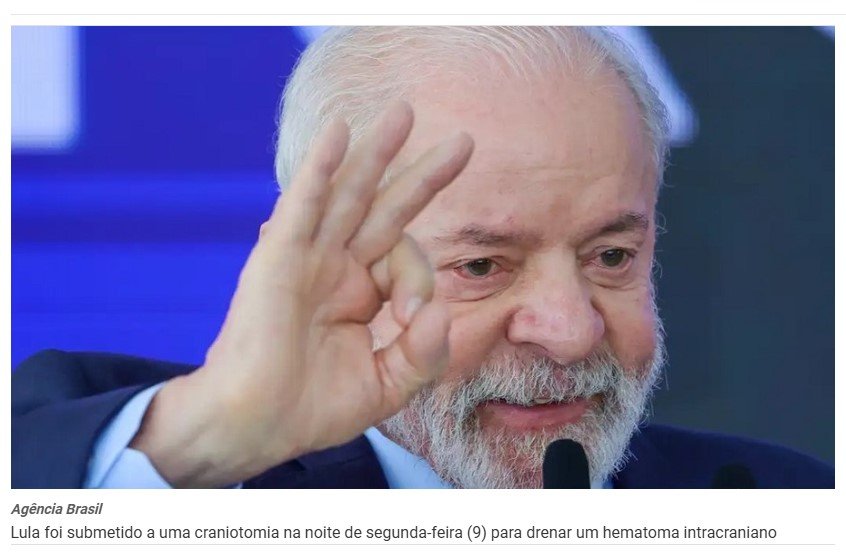 Ministro descarta afastamento de Lula após cirurgia de emergência