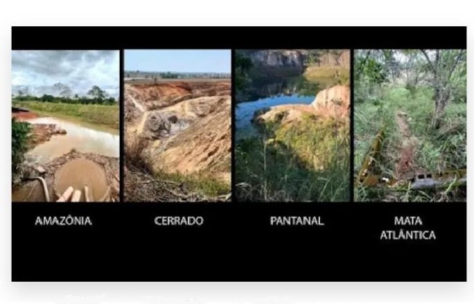 Garimpos ilegais de ouro podem emitir 3,5 toneladas de carbono por hectare e concentrar mercúrio no solo