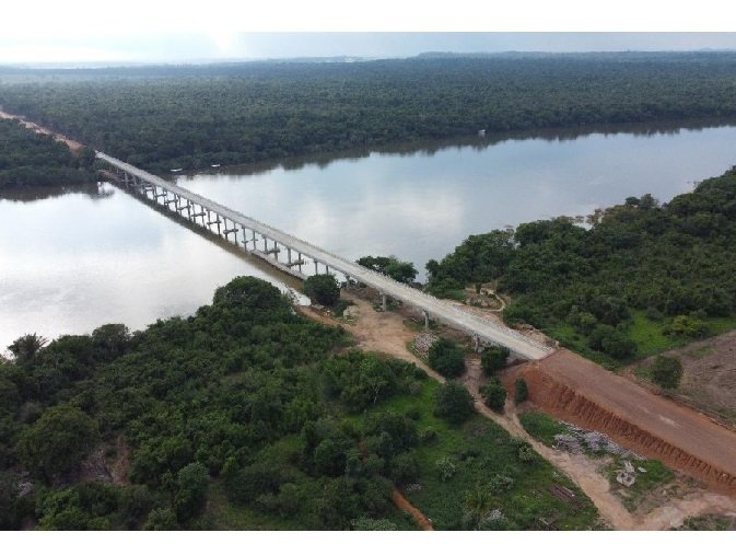 Governo de MT conclui ponte de 691 metros sobre o Rio Teles Pires entre Carlinda e Novo Mundo