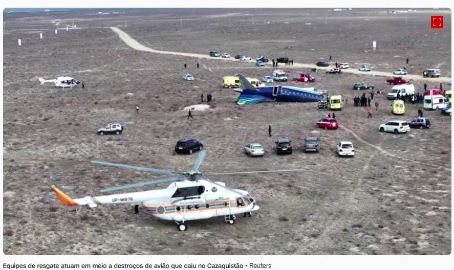 À CNN, oficiais dos EUA dizem que russos podem ter abatido avião do Cazaquistão