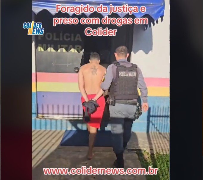 COLÍDER: Homem que participou de ‘Salve’ de facção criminosa e preso com drogas. (Video)