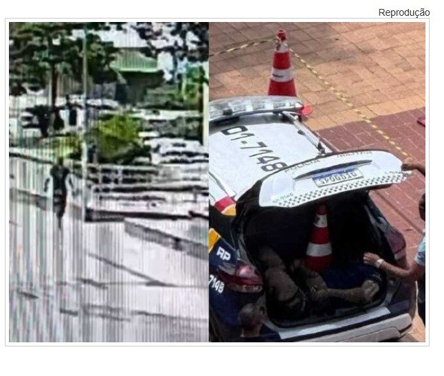 Polícia identifica homem que se trancou em porta-malas de viatura