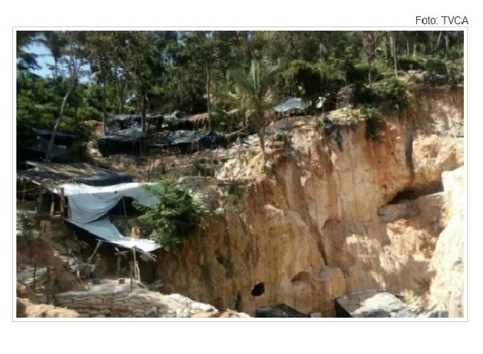 Garimpeiro morre após cair de barranco de 15 metros