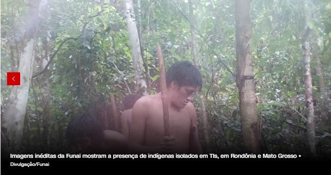 Funai divulga imagens de indígenas isolados em Rondônia e Mato Grosso