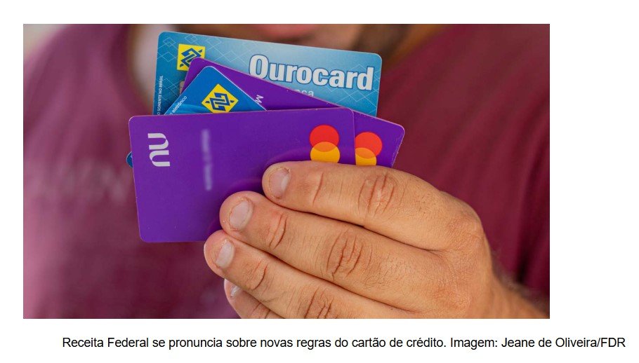 Receita Federal se pronuncia sobre novas regras do Cartão de Credito