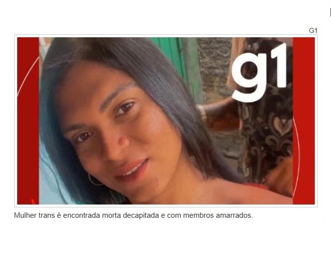 Mulher trans é encontrada morta decapitada e com membros amarrados