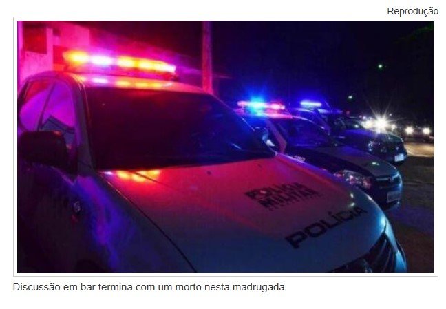 Discussão em bar termina com um morto nesta madrugada