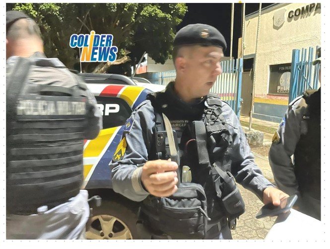 COLÍDER: Homem e preso por tentativa de homicídio, policia prende suspeito em flagrante. (Vídeo)