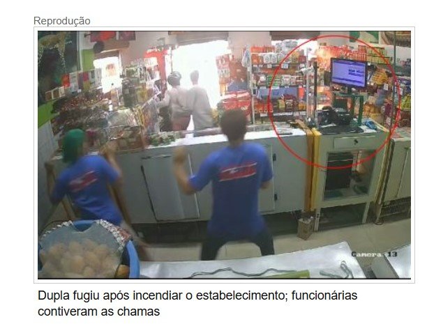 Bandidos armados colocam fogo em padaria de MT; veja vídeo