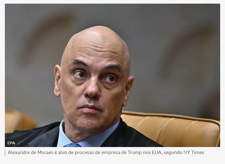 Empresa de Trump entra com processo contra Alexandre de Moraes após denúncia contra Bolsonaro