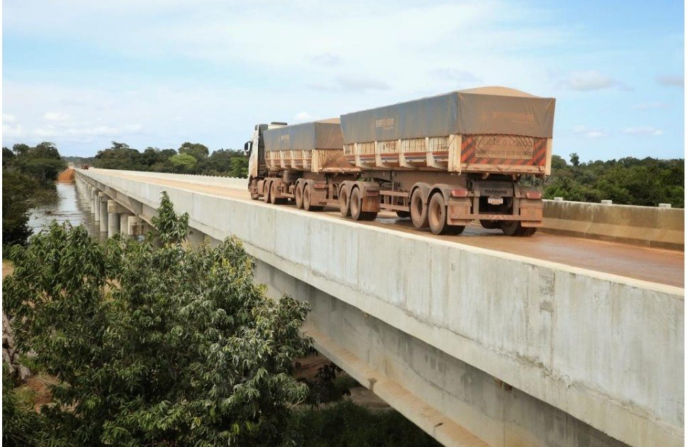 Com 691 metros de extensão, maior ponte de Mato Grosso é inaugurada sobre Rio Teles Pires