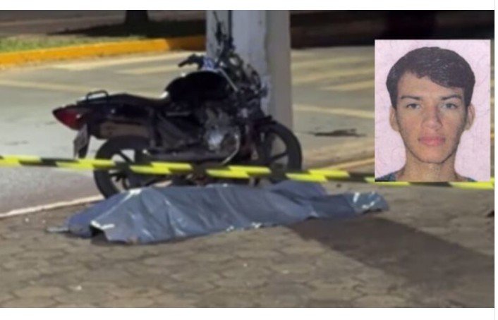 SINOP: Rapaz de 20 anos morre após perder controle de moto e bater contra poste