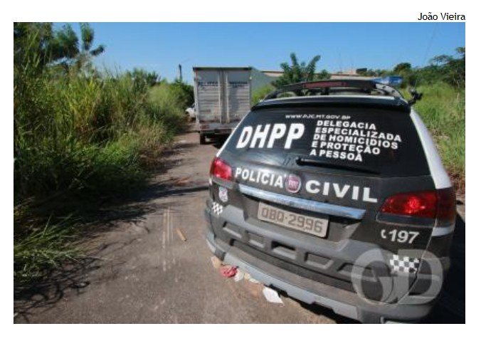 Corpo é encontrado amarrado e com marcas de tiros em Cuiabá