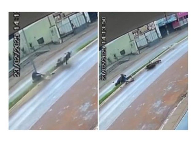 PEIXOTO DE AZEVEDO: Motociclista morre e garupa fica ferido após bater em poste; vídeo