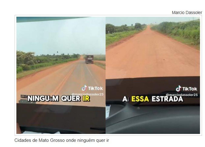 Casal viajante mostra 'cidade onde ninguém quer ir' em Mato Grosso