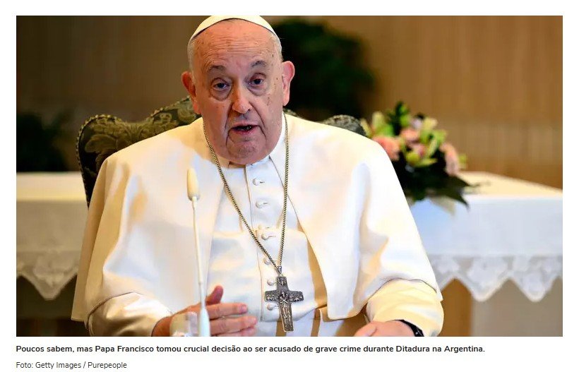 Poucos sabem, mas Papa Francisco tomou crucial decisão sobre conclave ao ser acusado de grave crime durante Ditadura na Argentina