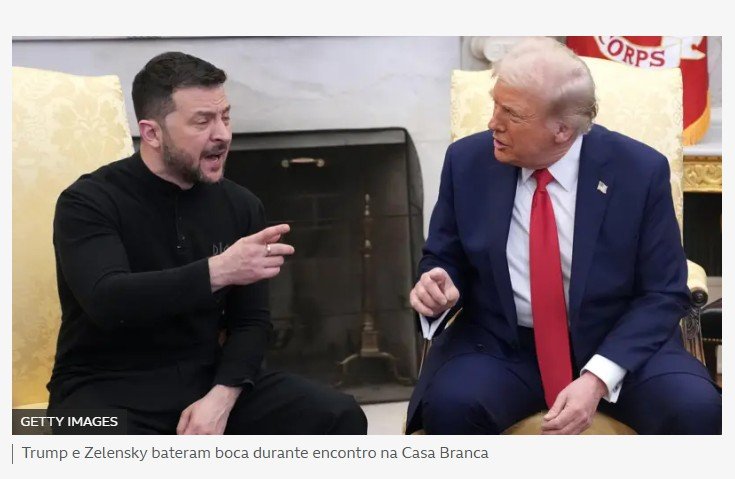 Trump acusa Zelensky de 'jogar com 3ª Guerra Mundial'; ucraniano depois disse que relação com EUA pode 'ser salva'