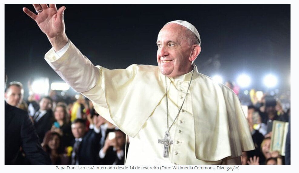 Boletim desta quarta atualiza saúde do papa Francisco, que fez um pedido aos brasileiros