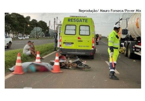 Motociclista morre atingido por caminhonete em rodovia
