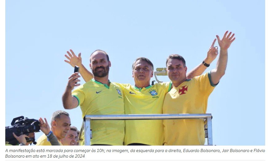 Saiba quem irá ao ato de Bolsonaro em Copacabana no domingo.