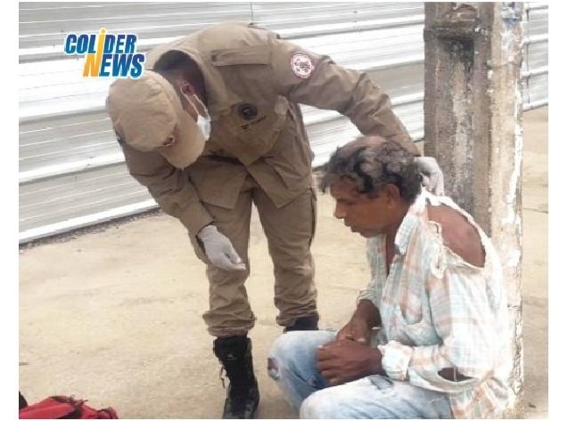 COLÍDER: Homem fratura clavicula em acidente na esquina do HRCOL. (Video)
