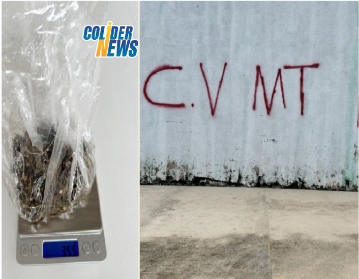 PJC de Colíder apreende menor por Trafico de Drogas e autor de pichações pela cidade. (Vídeo)