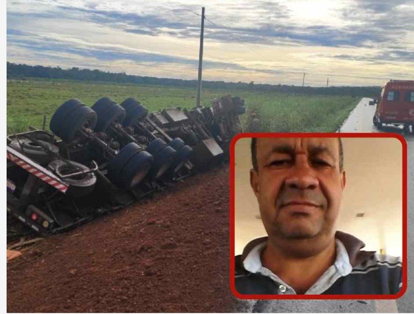 Caminhoneiro morto em acidente era foragido da Justiça por feminicídio cometido em 2016