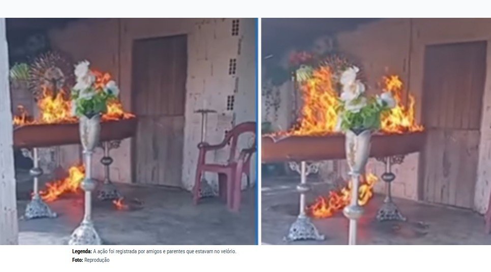 Facção invade velório e incendeia corpo de rival morto em intervenção policial