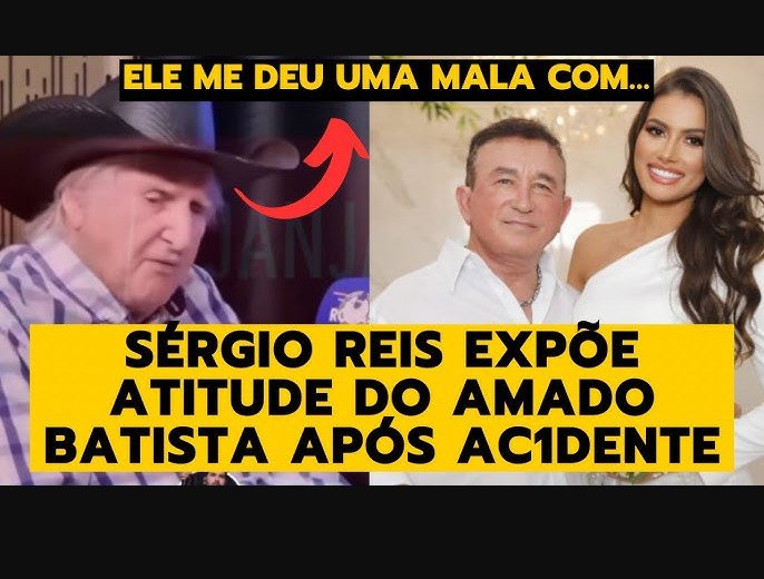 Com nove vértebras quebradas, Sérgio Reis recebe ajuda milionária de Amado Batista: “300 mil reais!”