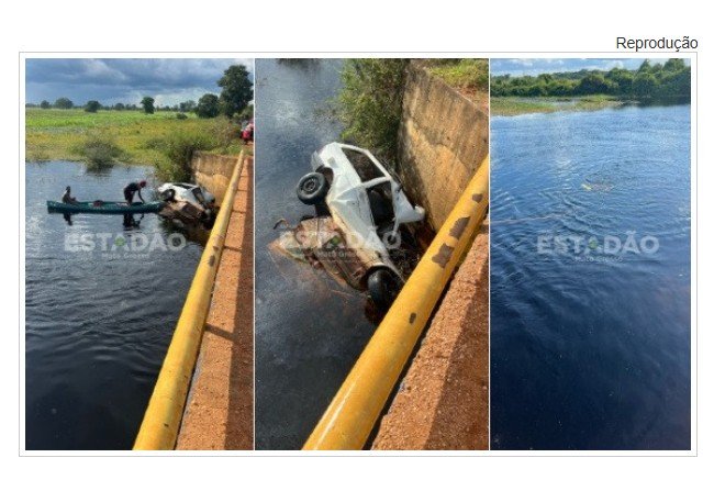 Motorista e criança morrem após carro cair em rio às margens da Transpantaneira