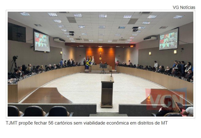 TJMT propõe fechar 56 cartórios sem viabilidade econômica em MT